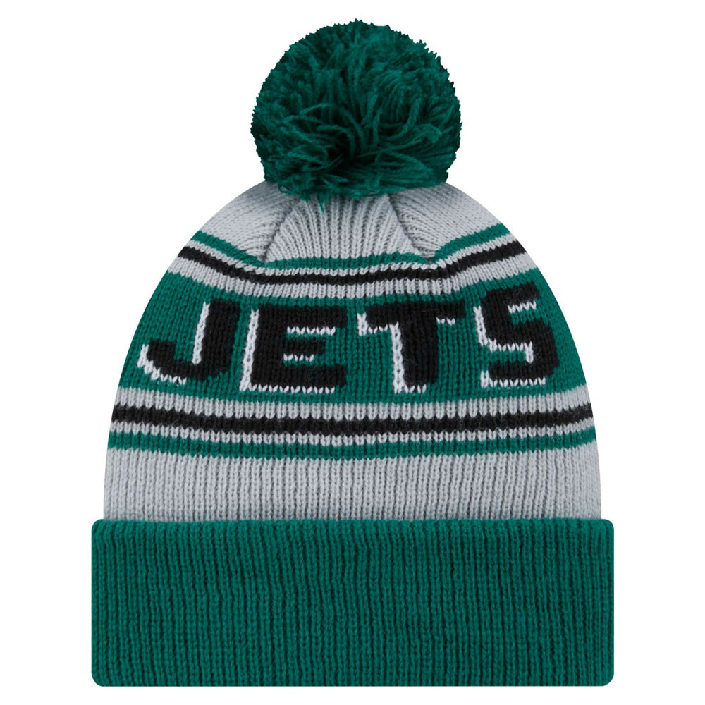 New York Jets Youth Main Cuffed Knit Hat with Pom | NFL Online
