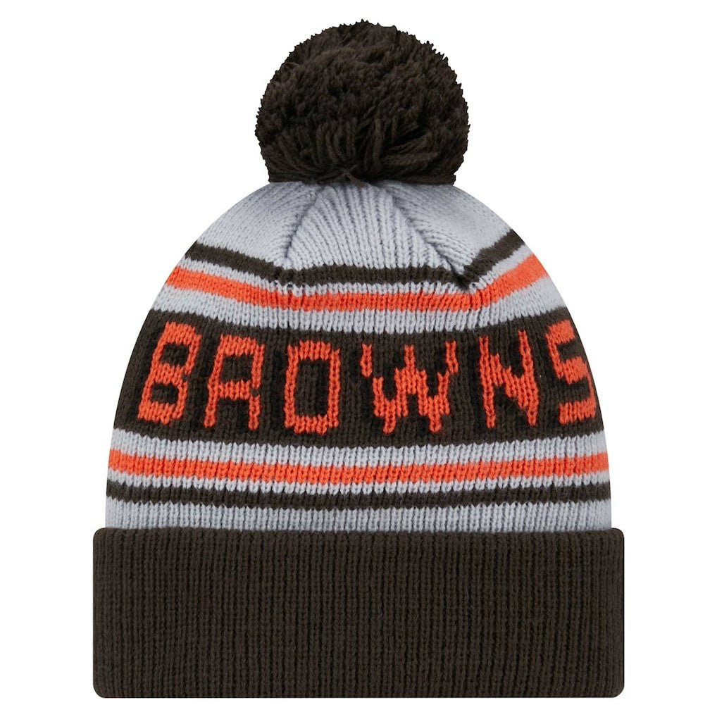 Cleveland Browns Youth Main Cuffed Knit Hat with Pom | NFL New