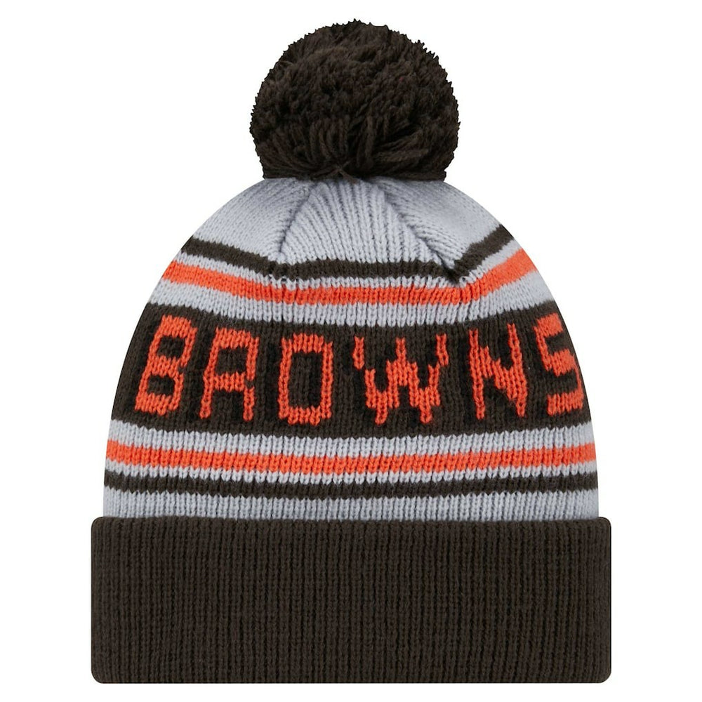 Cleveland Browns Youth Main Cuffed Knit Hat with Pom | NFL New