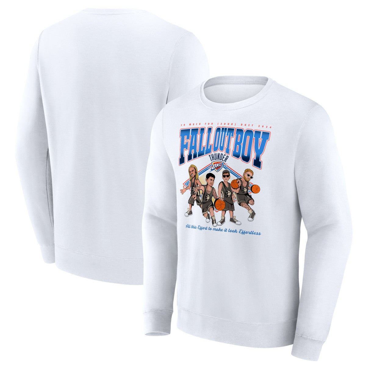White Fall Out Boy x Oklahoma City Thunder So Much For (2our) Dust Fleece Pullover Sweatshirt | NBA
