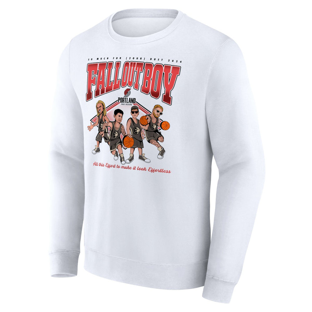 White Fall Out Boy x Portland Trail Blazers So Much For (2our) Dust Fleece Pullover Sweatshirt | NBA