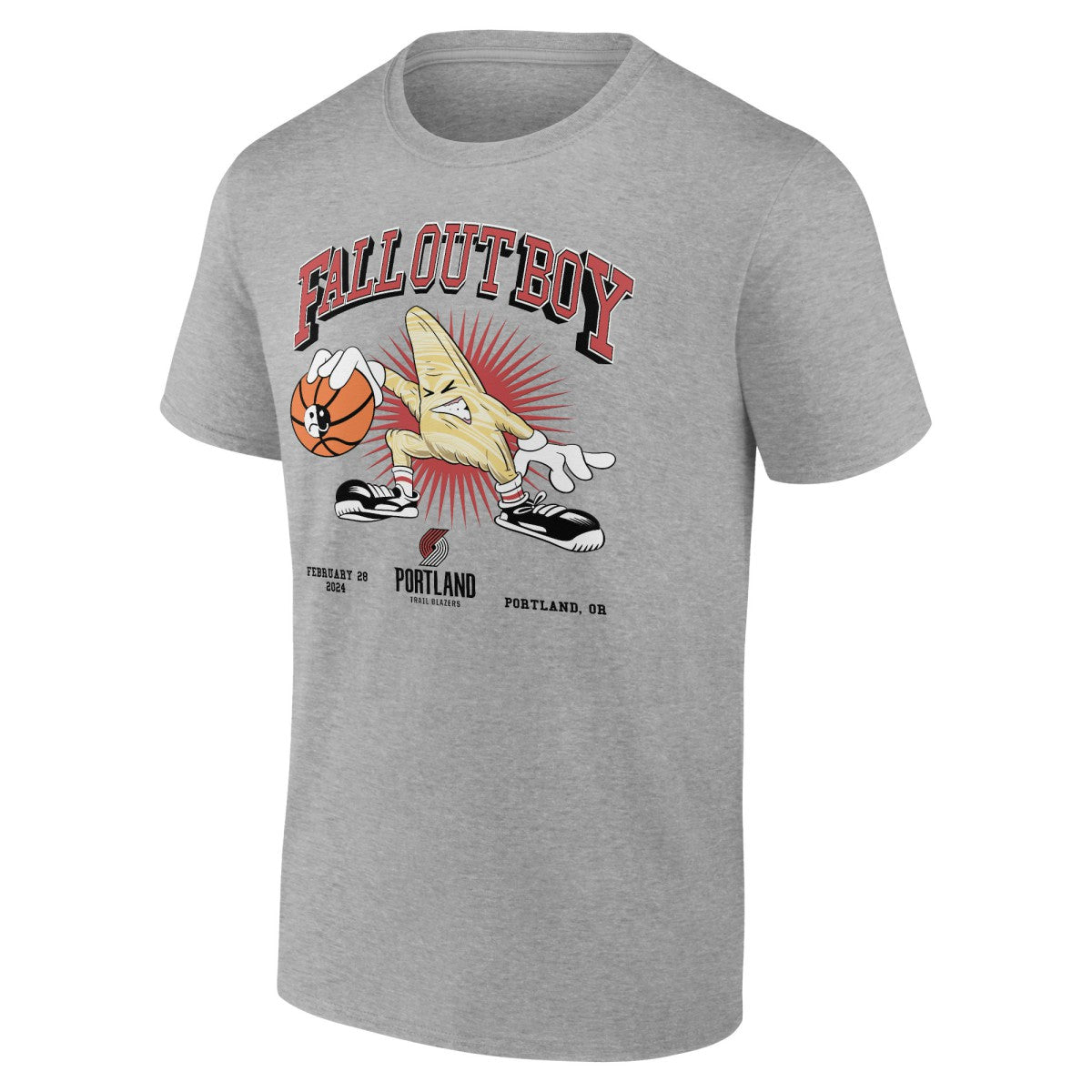 Gray Fall Out Boy x Portland Trail Blazers So Much For (2our) Dust T-Shirt | NBA