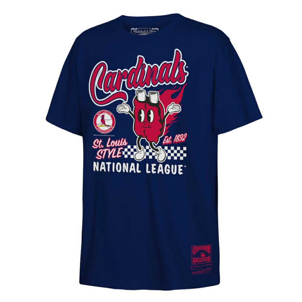St. Louis Cardinals Mitchell & Ness Youth Cooperstown Collection Food Concessions T-Shirt - MLB T-shirts