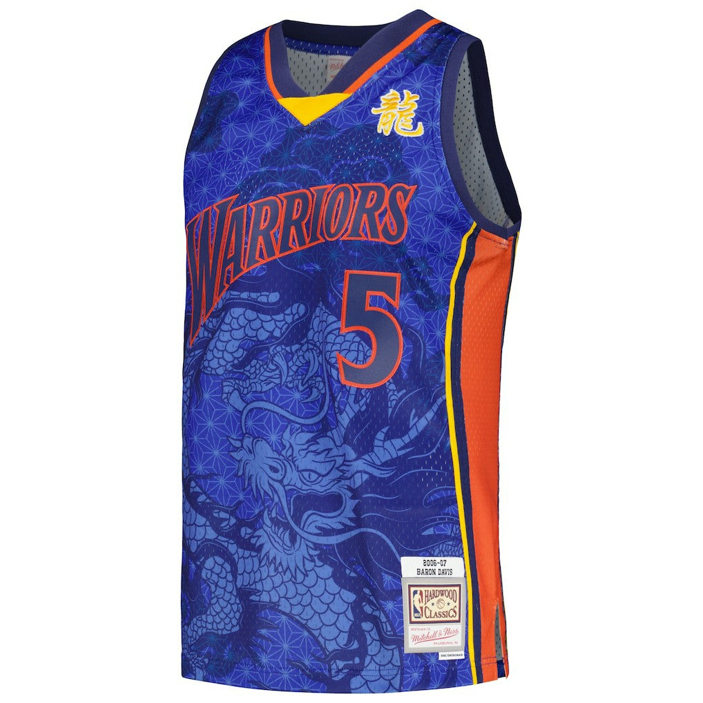 Royal Baron Davis Golden State Warriors 2006/07 Hardwood Classics Asian Heritage 6.0 Swingman Throwback Player Jersey sale | NBA