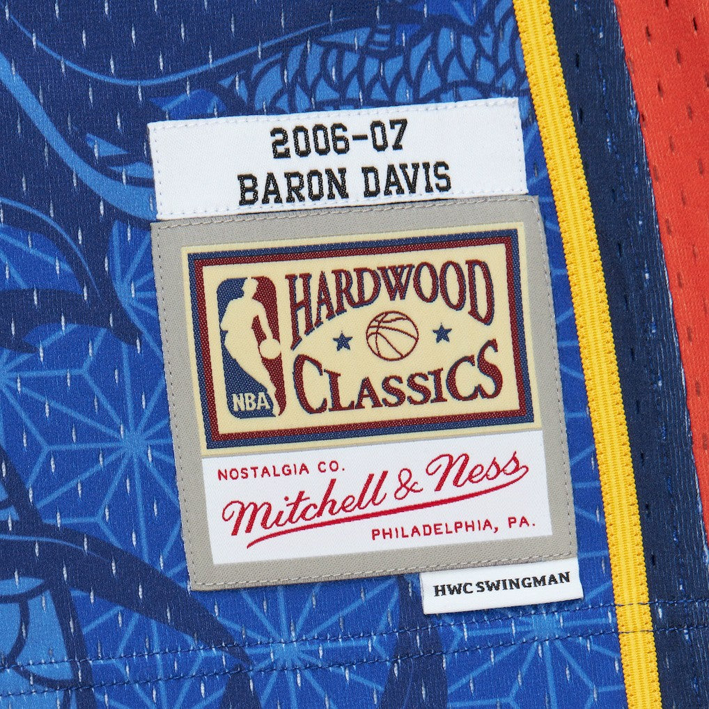 Royal Baron Davis Golden State Warriors 2006/07 Hardwood Classics Asian Heritage 6.0 Swingman Throwback Player Jersey sale | NBA