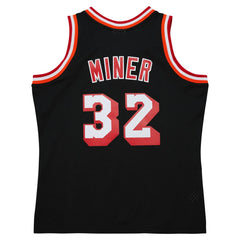 Black Harold Miner Miami Heat 1992/93 Hardwood Classics Swingman Throwback Jersey | NBA