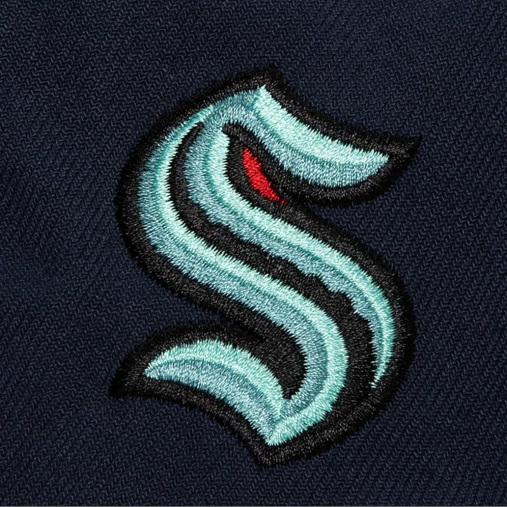 Seattle Kraken Mitchell & Ness Retro Script Colorblock Snapback Hat -  NHL Hats
