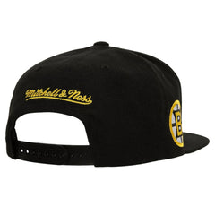 Boston Bruins Mitchell & Ness Retro Script Colorblock Snapback Hat -  NHL Hats