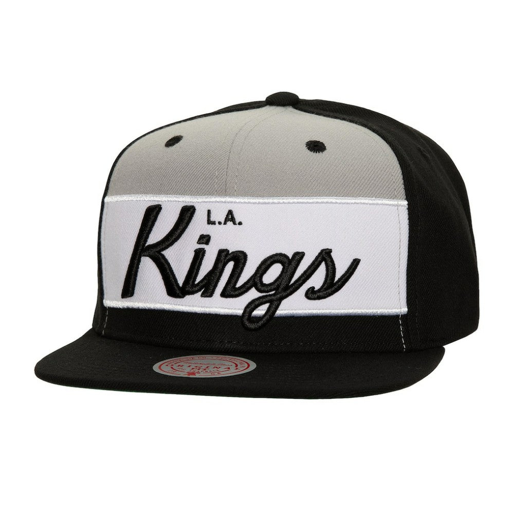 Los Angeles Kings Mitchell & Ness Retro Script Colorblock Snapback Hat -  NHL Hats