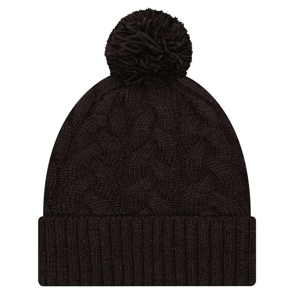 Cincinnati Bengals Women's Cable Cuffed Knit Hat with Pom | NFL US