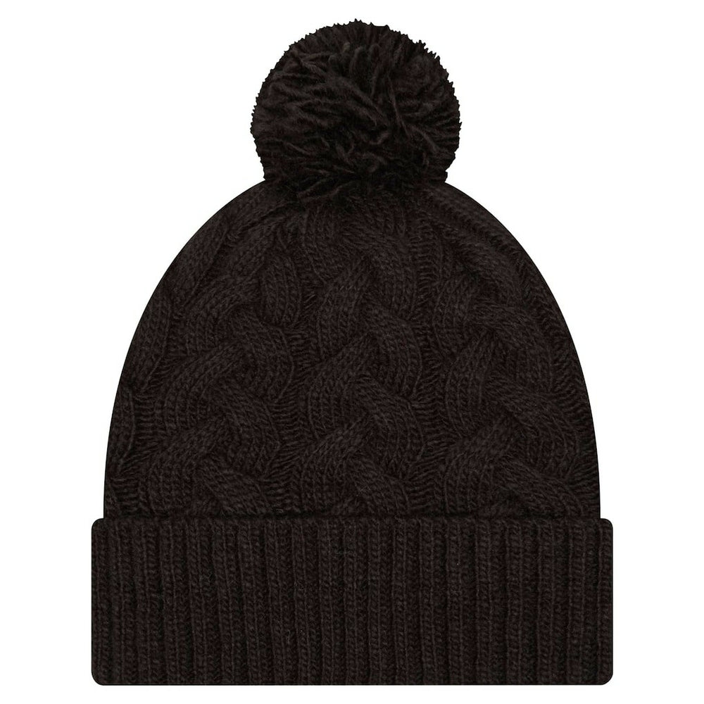 Cincinnati Bengals Women's Cable Cuffed Knit Hat with Pom | NFL US