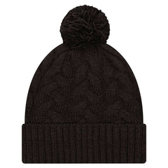 Cincinnati Bengals Women's Cable Cuffed Knit Hat with Pom | NFL US