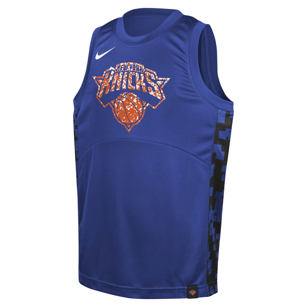 Blue New York Knicks Youth Courtside Starting Five Team Jersey | NBA