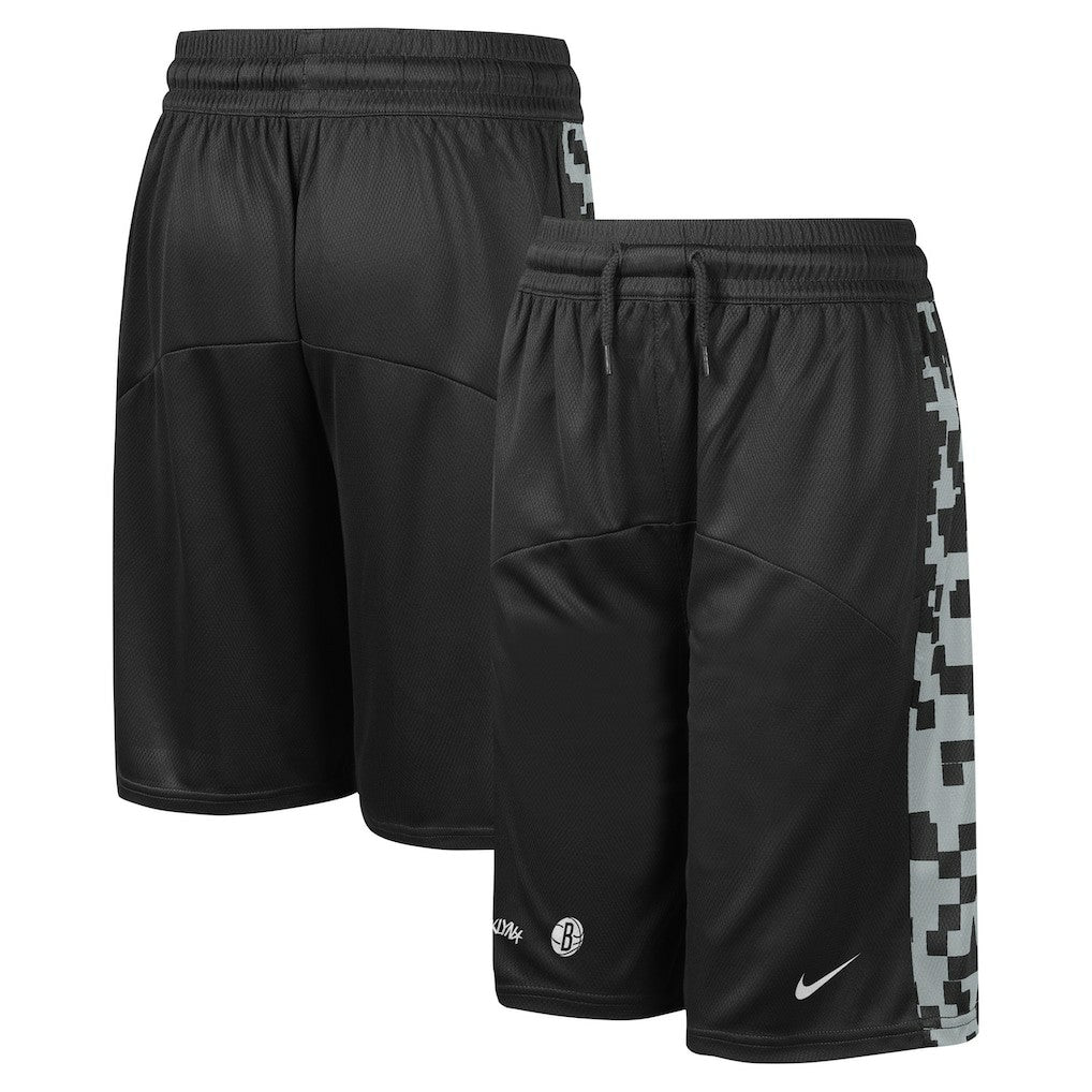Black Brooklyn Nets Youth Courtside Starting Five Team Shorts | NBA