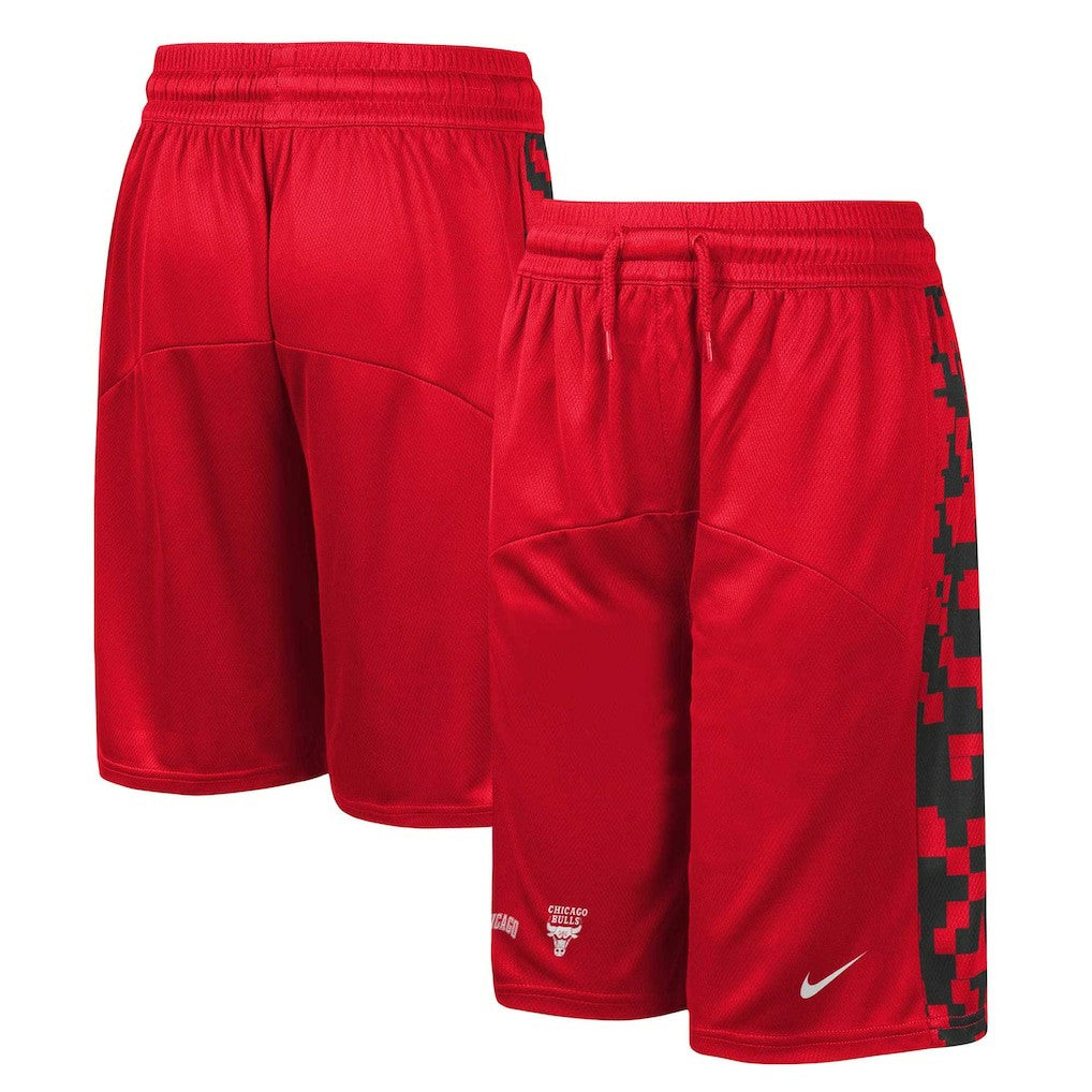 Red Chicago Bulls Youth Courtside Starting Five Team Shorts | NBA