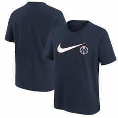 Navy Washington Wizards Youth Swoosh T-Shirt | NBA