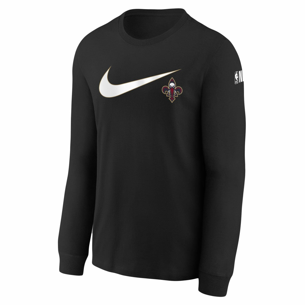 Black New Orleans Pelicans Youth Swoosh Long Sleeve T-Shirt | NBA