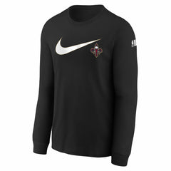 Black New Orleans Pelicans Youth Swoosh Long Sleeve T-Shirt | NBA