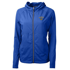 Seattle Mariners Cutter & Buck Women's City Connect Adapt Eco Knit Hybrid Recycled Full-Zip Hooded Jacket - MLB Jackets