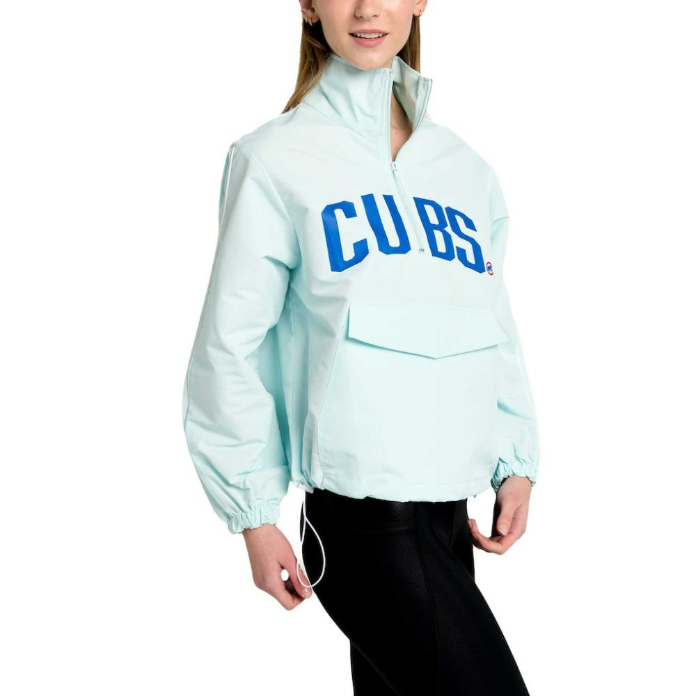 Chicago Cubs Lusso Women's Parker Half-Zip Jacket - MLB Jackets