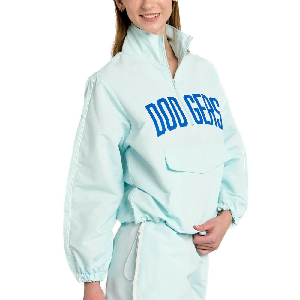 Los Angeles Dodgers Lusso Women's Parker Half-Zip Jacket - MLB Jackets