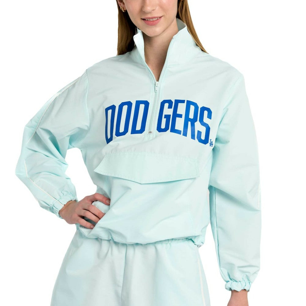Los Angeles Dodgers Lusso Women's Parker Half-Zip Jacket - MLB Jackets