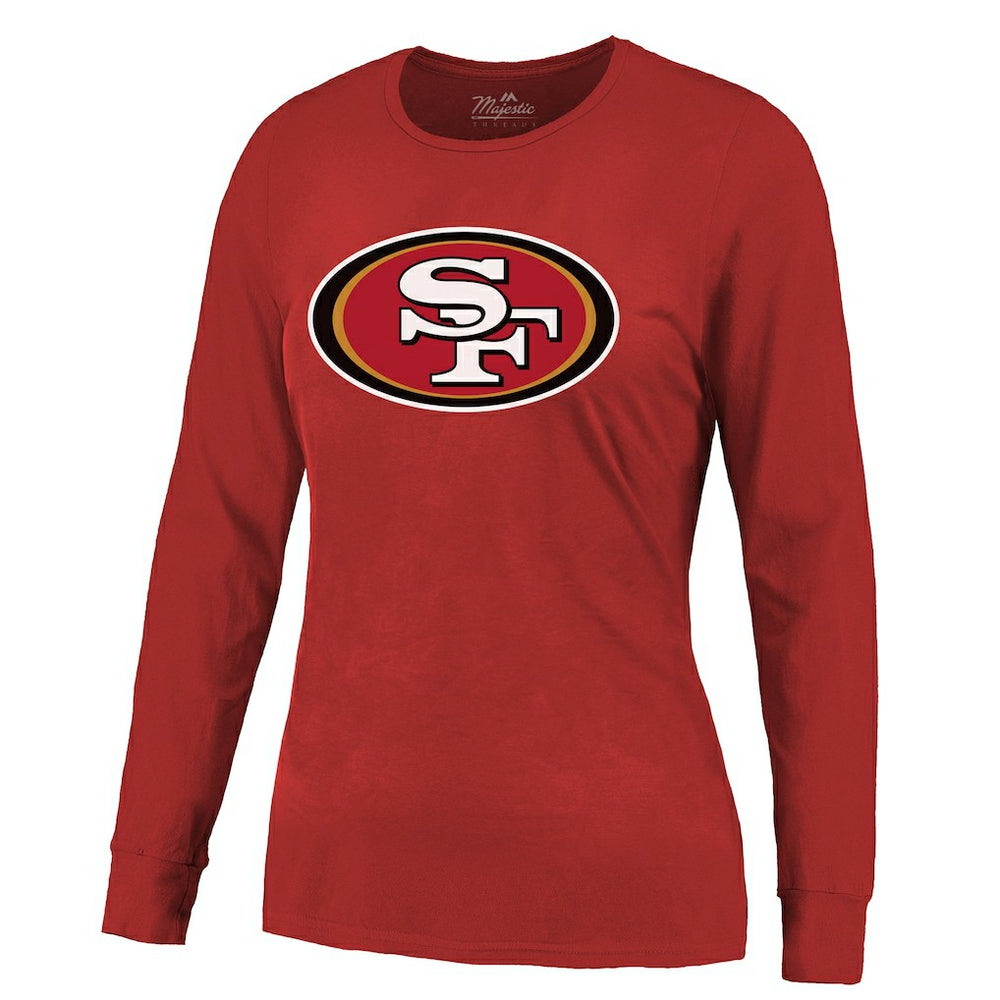 San Francisco 49ers Brock Purdy  Majestic Threads Women's Player Name & Number Long Sleeve T-Shirt | NFL Online
