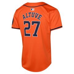 Jose Altuve Houston Astros Nike Youth Alternate Limited Player Jersey – Orange - MLB Jerseys