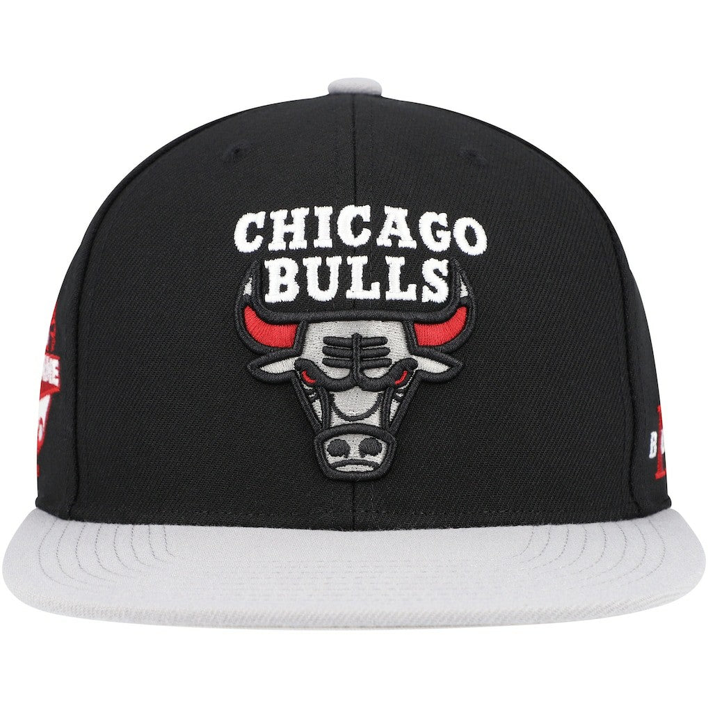 Black/Gray Chicago Bulls Core Snapback Hat | NBA