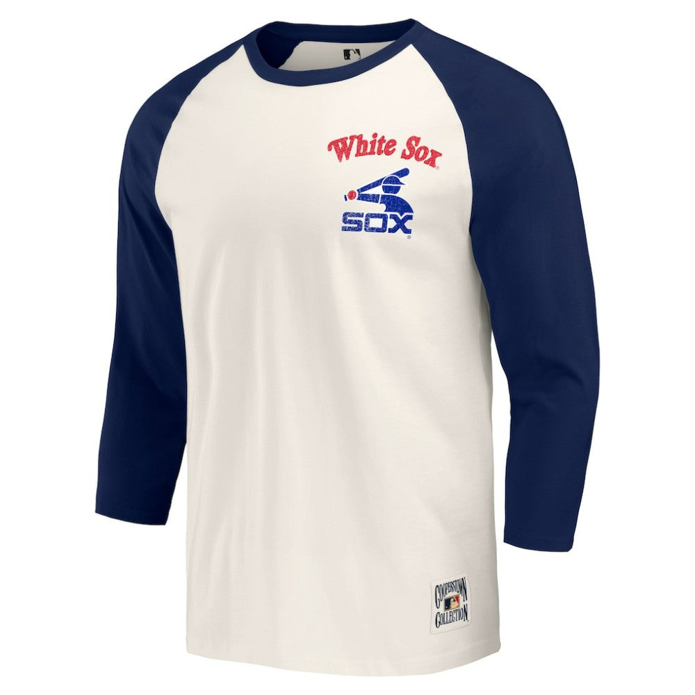 Chicago White Sox Darius Rucker Collection by Fanatics Cooperstown Collection Raglan 3/4-Sleeve T-Shirt - MLB T-shirts