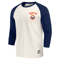 Houston Astros Darius Rucker Collection by Fanatics Cooperstown Collection Raglan 3/4-Sleeve T-Shirt - MLB T-shirts