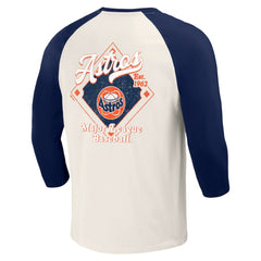 Houston Astros Darius Rucker Collection by Fanatics Cooperstown Collection Raglan 3/4-Sleeve T-Shirt - MLB T-shirts