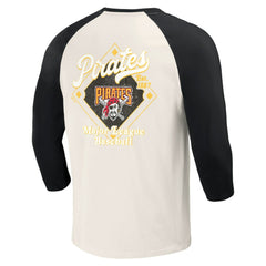 Pittsburgh Pirates Darius Rucker Collection by Fanatics Cooperstown Collection Raglan 3/4-Sleeve T-Shirt - MLB T-shirts