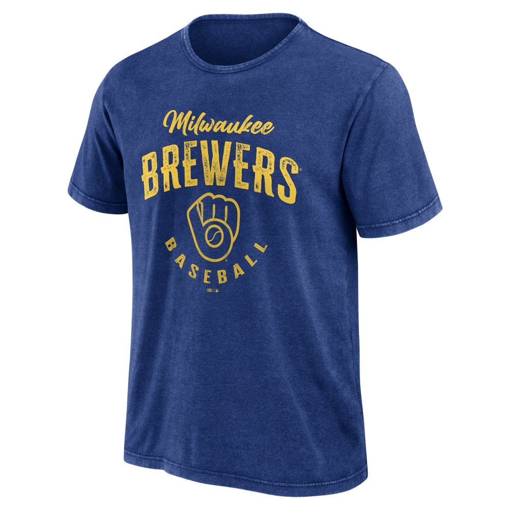 Milwaukee Brewers Darius Rucker Collection by Fanatics Cooperstown Collection Washed T-Shirt - MLB T-shirts