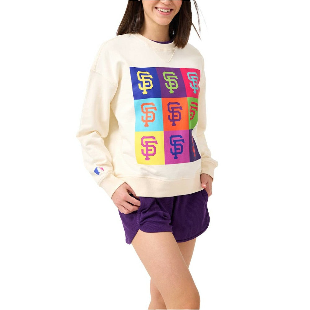 San Francisco Giants Terez Women's Classic Oversized Pullover Sweatshirt - MLB Pullover
