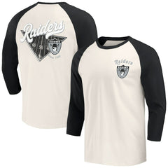 Las Vegas Raiders Darius Rucker Collection Raglan 3/4 Sleeve T-Shirt | NFL Discount