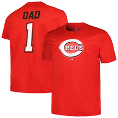 Cincinnati Reds Profile Big & Tall #1 Dad T-Shirt - MLB T-shirts