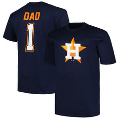 Houston Astros Profile Big & Tall #1 Dad T-Shirt - MLB T-shirts