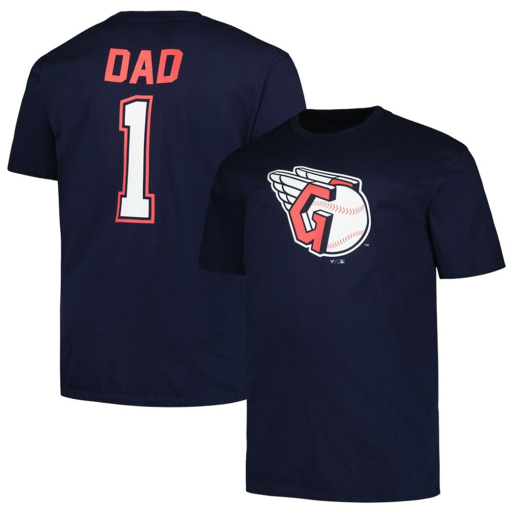 Cleveland Guardians Profile Big & Tall #1 Dad T-Shirt - MLB T-shirts