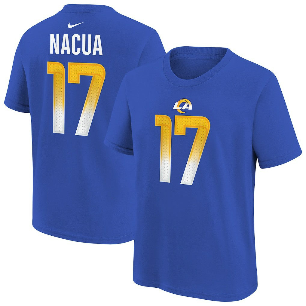 Los Angeles Rams Puka Nacua  Youth Player Name & Number T-Shirt | NFL Discount