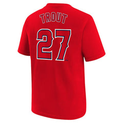 Mike Trout Los Angeles Angels Nike Youth Name & Number T-Shirt - MLB T-shirts