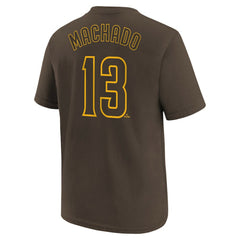 Manny Machado San Diego Padres Nike Youth Name & Number T-Shirt - MLB T-shirts