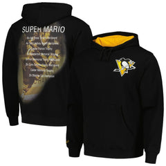 Mario Lemieux Pittsburgh Penguins Mitchell & Ness Premium Name & Number Fleece Pullover Sweatshirt -  NHL Sweatshirts