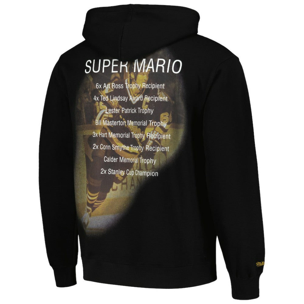 Mario Lemieux Pittsburgh Penguins Mitchell & Ness Premium Name & Number Fleece Pullover Sweatshirt -  NHL Sweatshirts