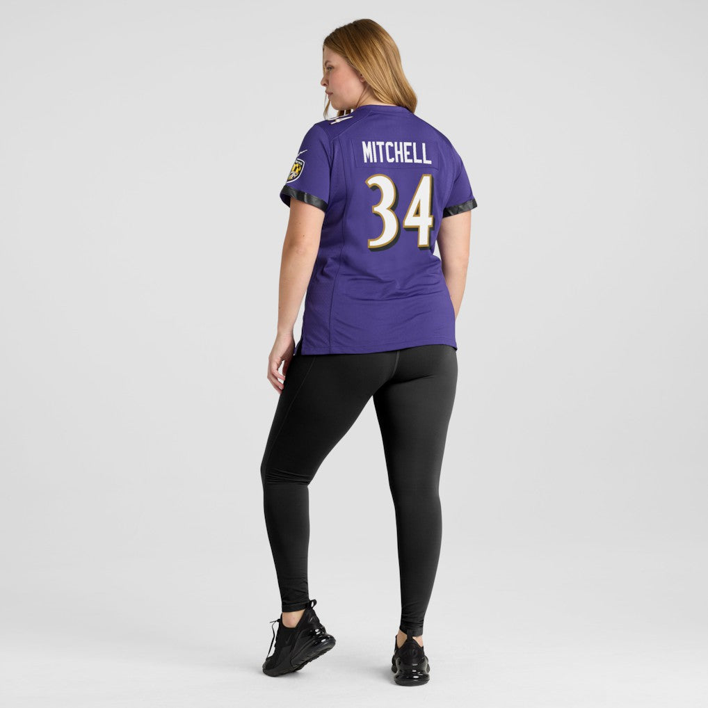 Baltimore Ravens Keaton Mitchell  Women's Game Jersey | NFL Discount