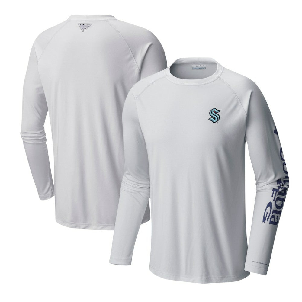 Seattle Kraken Columbia Terminal Tackle Omni-Shade Raglan Long Sleeve T-Shirt -  NHL T-shirts
