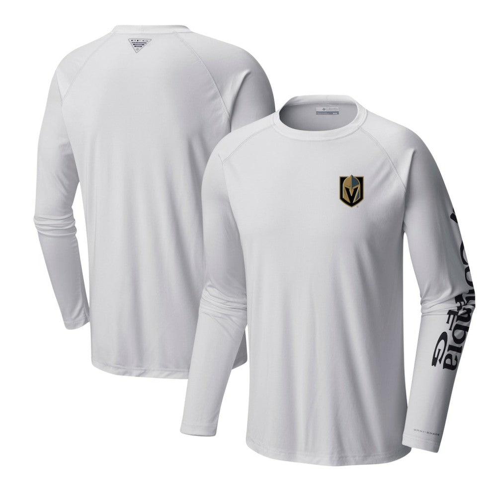 Vegas Golden Knights Columbia Terminal Tackle Omni-Shade Raglan Long Sleeve T-Shirt -  NHL T-shirts