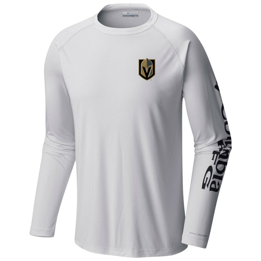 Vegas Golden Knights Columbia Terminal Tackle Omni-Shade Raglan Long Sleeve T-Shirt -  NHL T-shirts