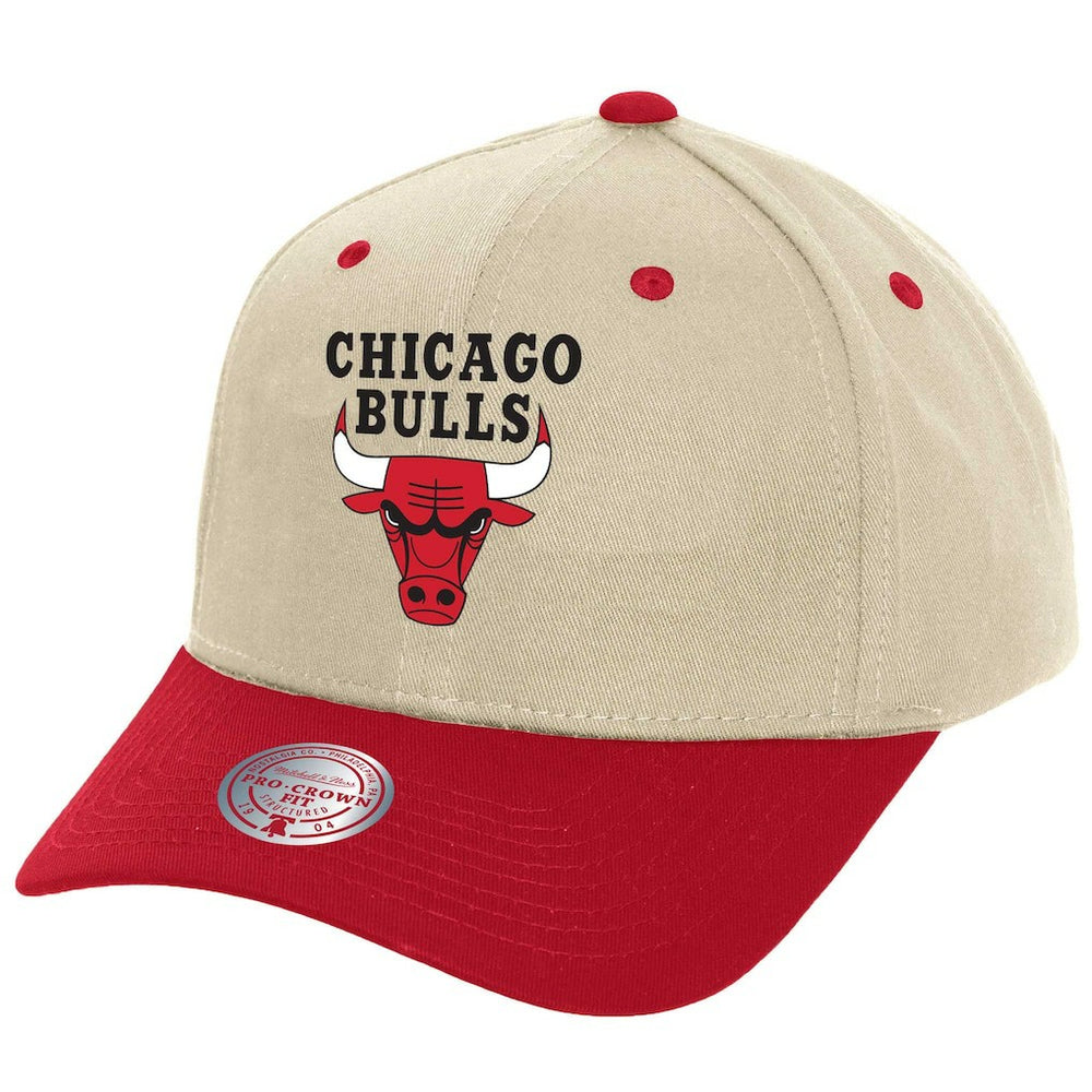 Cream Chicago Bulls Game On Two-Tone Pro Crown Adjustable Hat | NBA