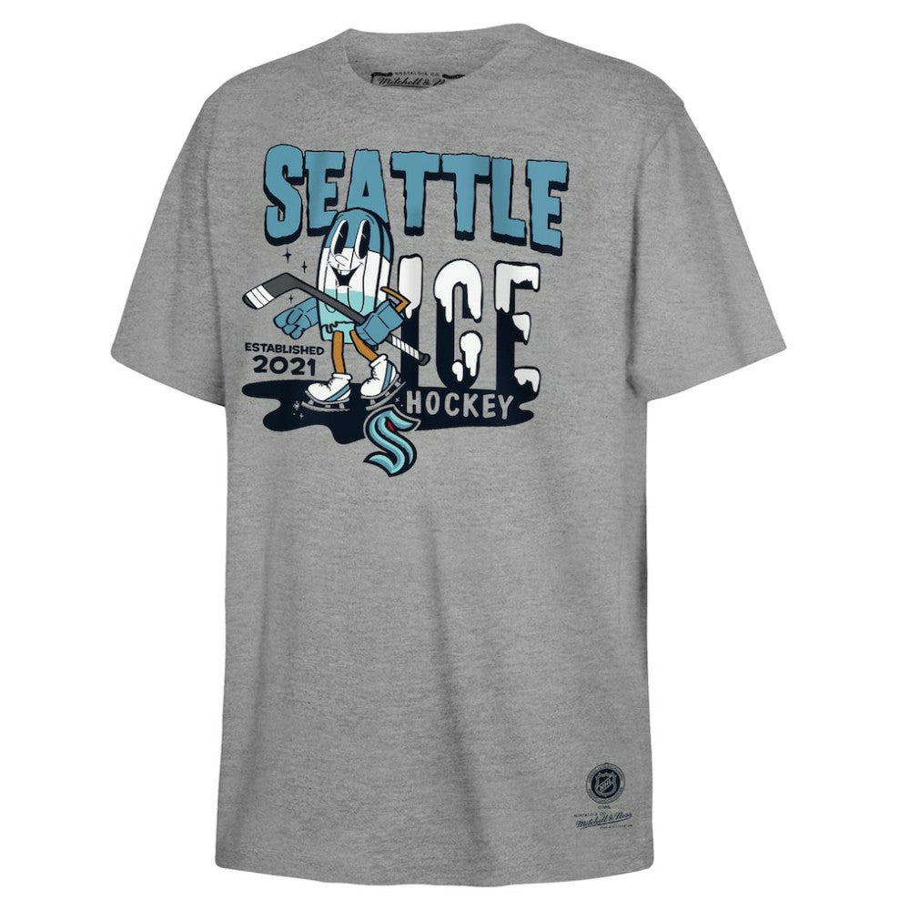 Seattle Kraken Mitchell & Ness Youth Ice Hockey T-Shirt -  NHL T-shirts